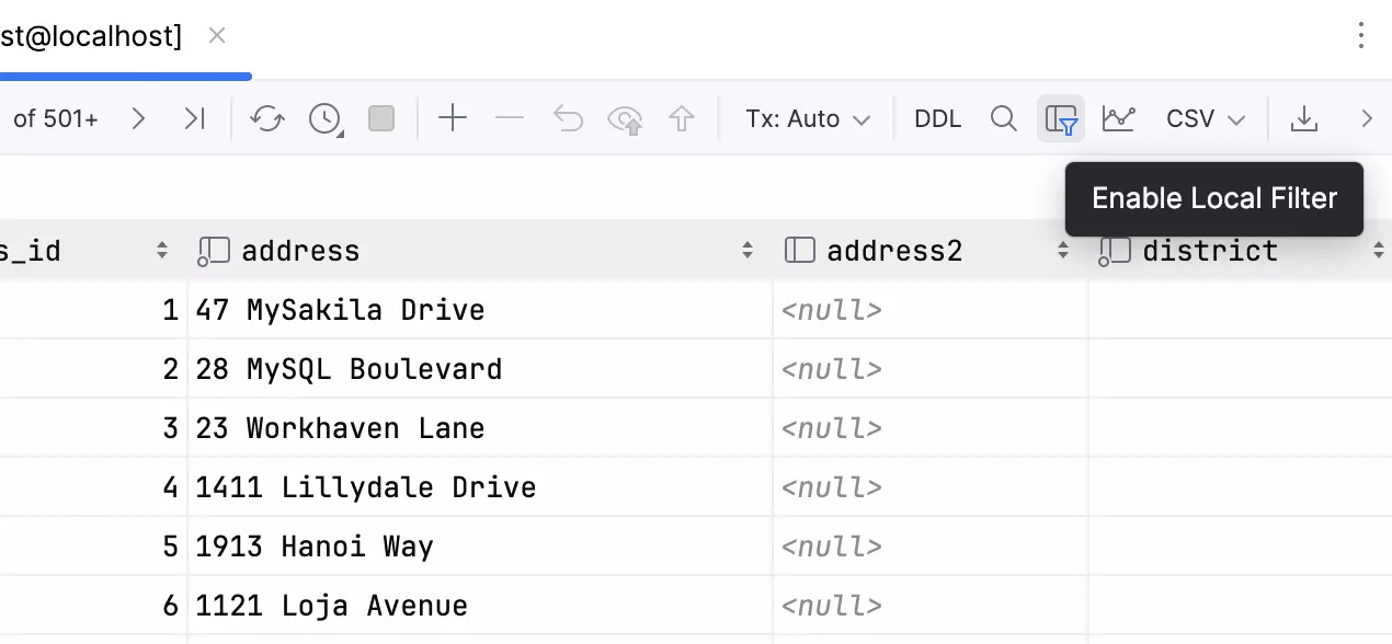 DataGrip 处理数据2