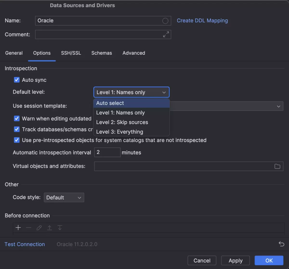 JetBrains DataGrip 内省2