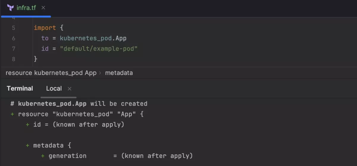 JetBrains GoLand Type Kubernetes