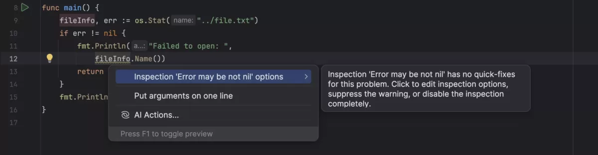 JetBrains GoLand 其他 Go 相关功能3
