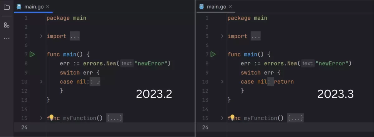 JetBrains GoLand 改进的代码折叠2
