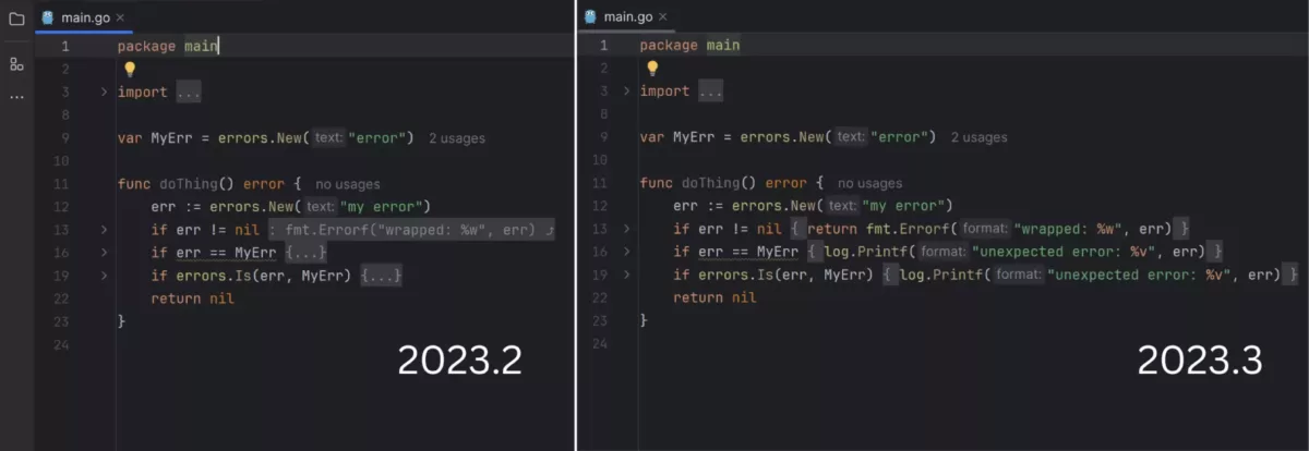 JetBrains GoLand 改进的代码折叠4