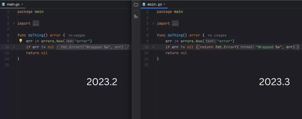 JetBrains GoLand 改进的代码折叠5