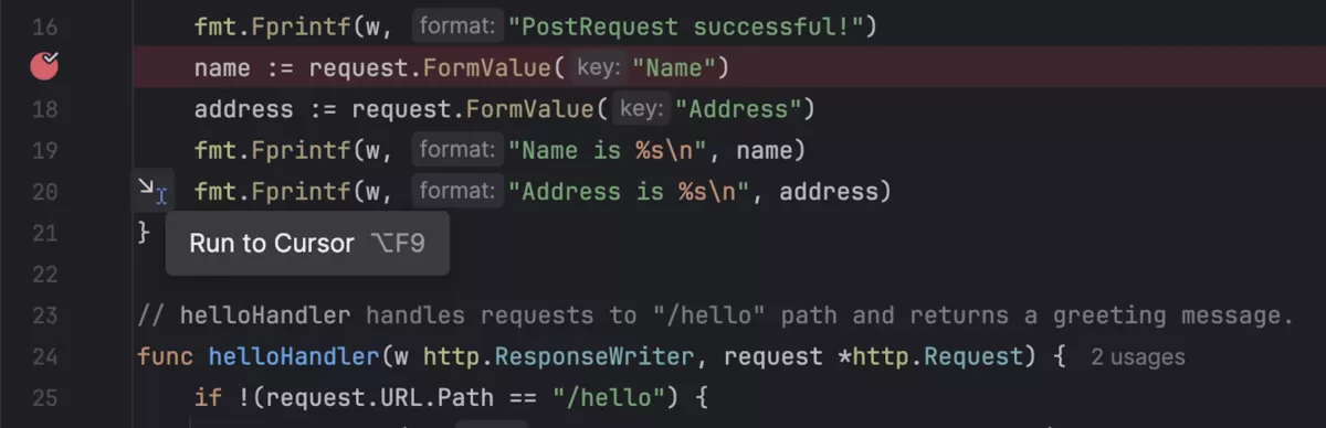 JetBrains GoLand 调试器