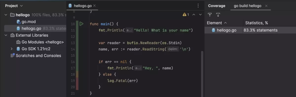 JetBrains GoLand 运行和构建