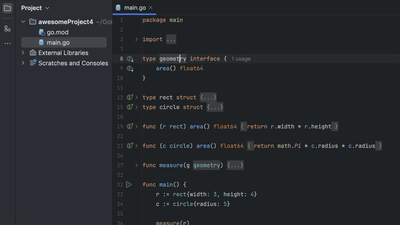 JetBrains GoLand 重构