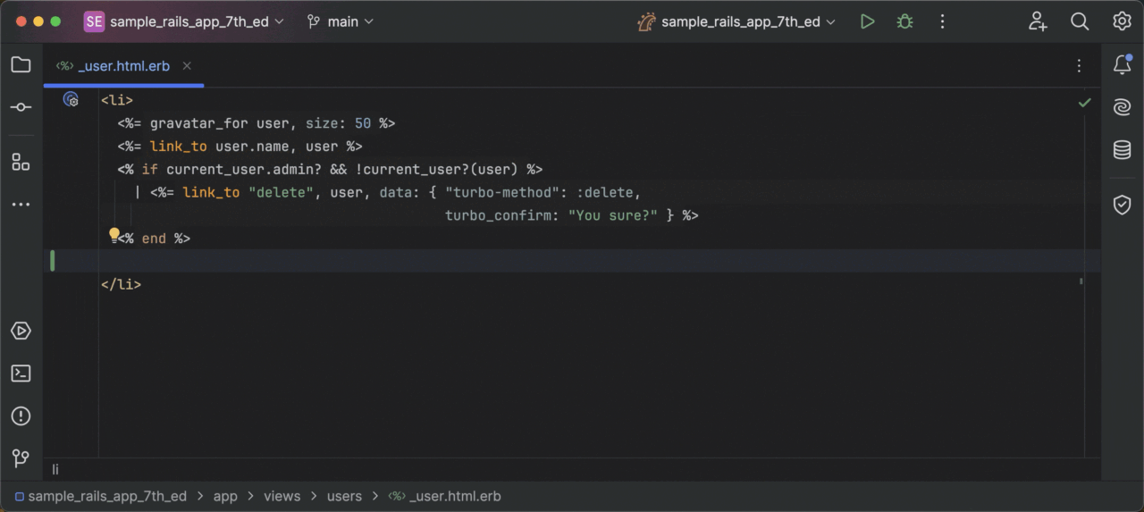 JetBrains RubyMine Rails2