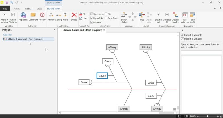 Minitab Workspace 软件界面 3