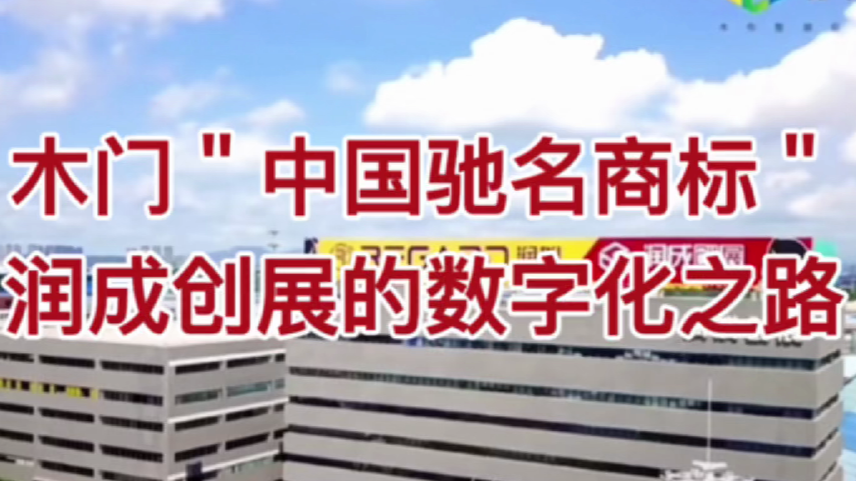 木门“中国驰名商标”，润成创展的数字化之路