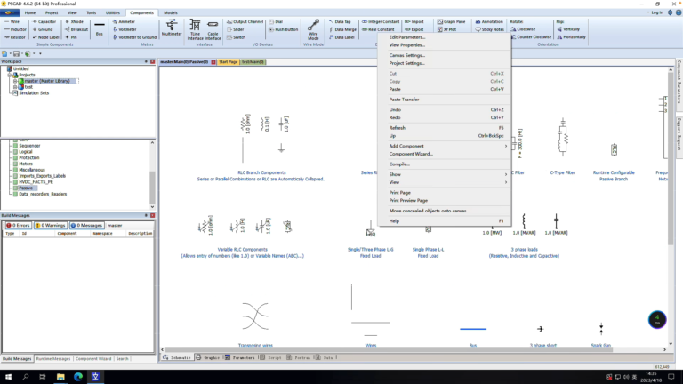 PSCAD 操作界面 03