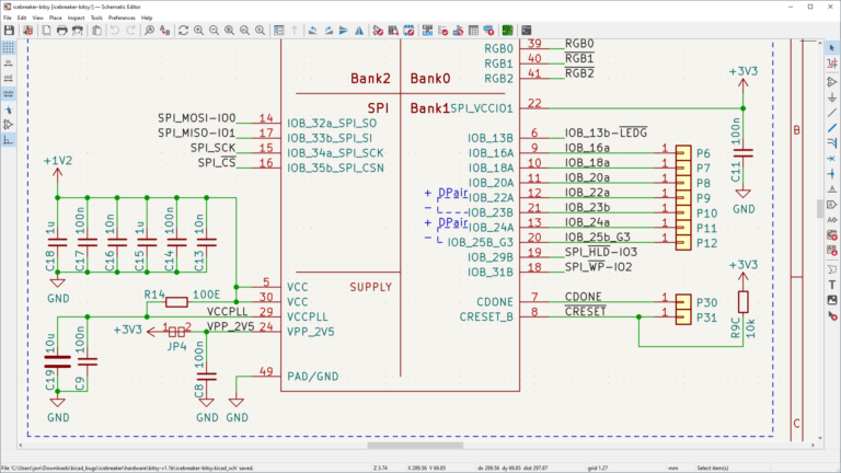 KiCAD 软件界面 1