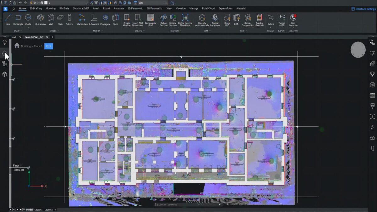 BricsCAD BIM V24软件界面 2