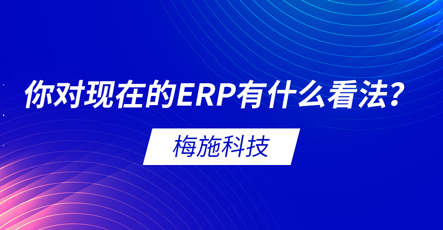 你对现在的erp有什么看法？
