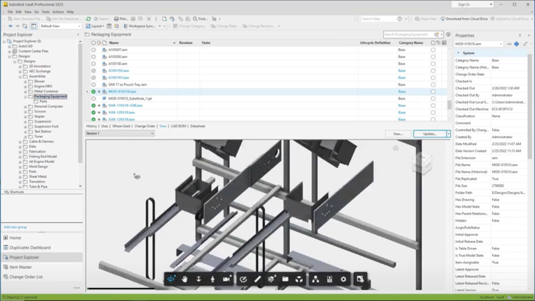 Autodesk Vault 操作界面 02
