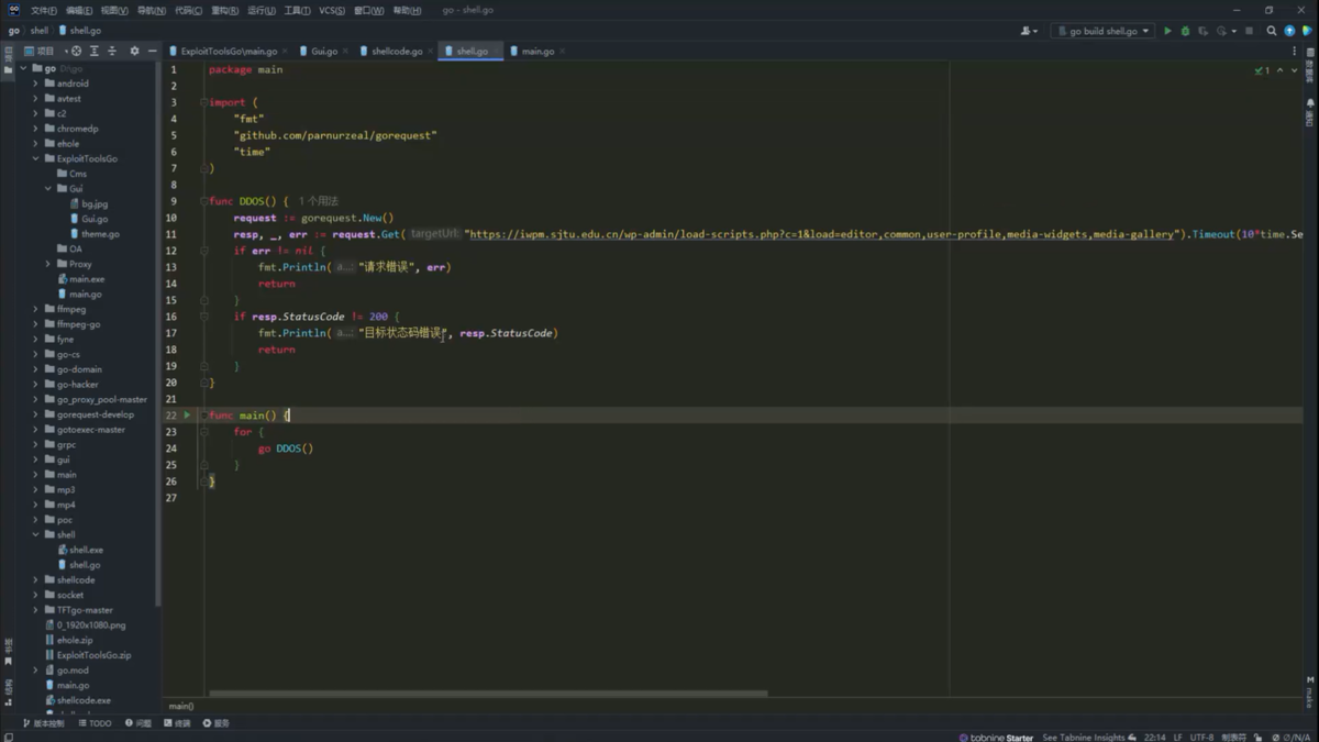 JetBrains GoLand软件界面1