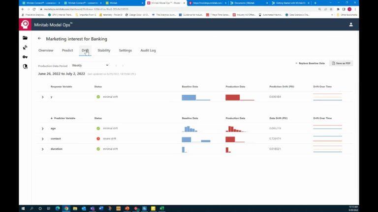 Minitab Model Ops 功能模块 4