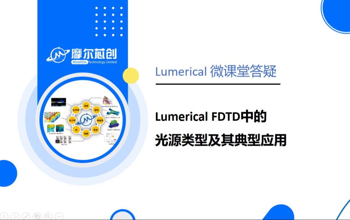 Lumerical FDTD中的光源类型及其典型应用