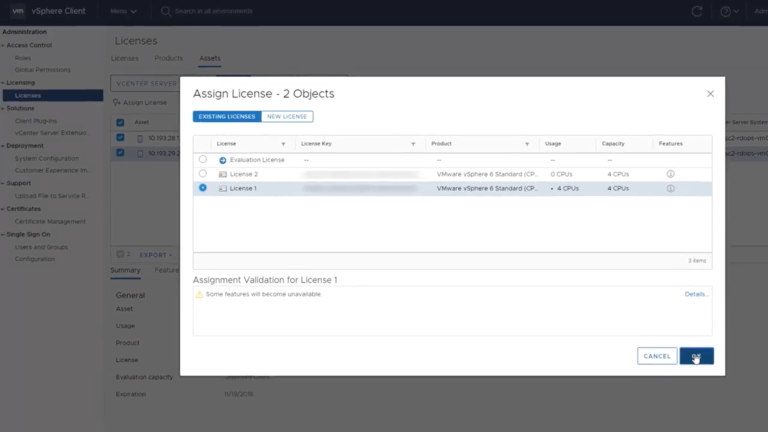 VMware vCenter Server 操作界面 03