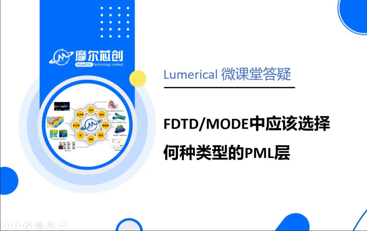 FDTD/MODE中应该选择何种类型的PML层