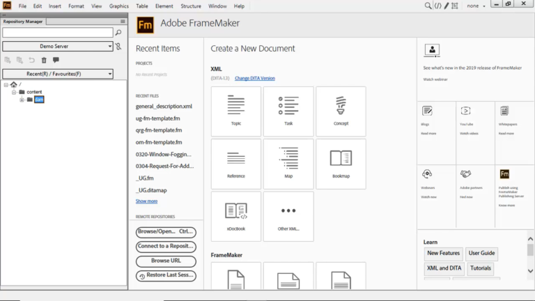 Adobe FrameMaker软件界面1
