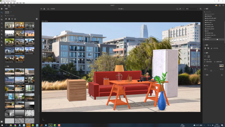 Adobe Substance 3D Stager软件界面6