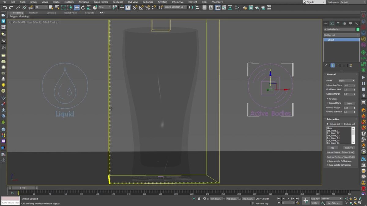 Chaos Phoenix for 3ds Max 软件界面 1