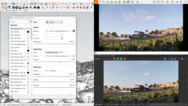 V-Ray for SketchUp 7 功能模块：实时渲染、高斯泼溅与 AI 工具