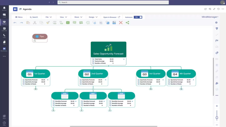 MindManager for Microsoft Teams软件界面1
