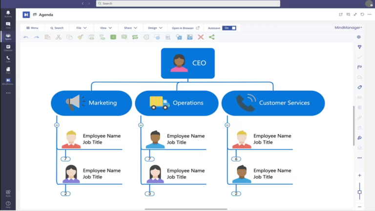 MindManager for Microsoft Teams软件界面3