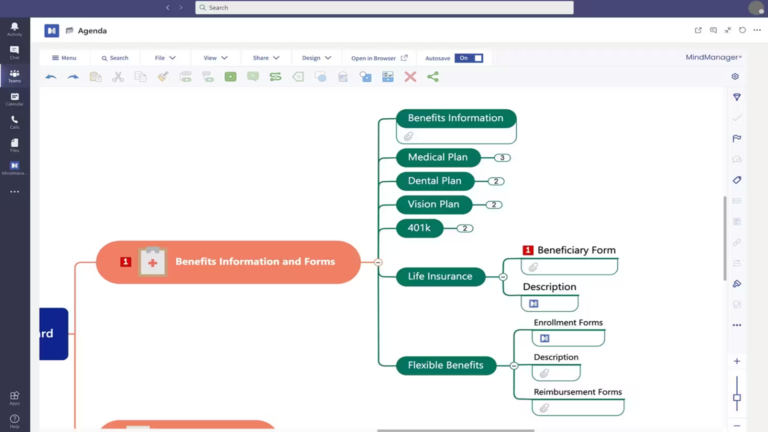 MindManager for Microsoft Teams软件界面4