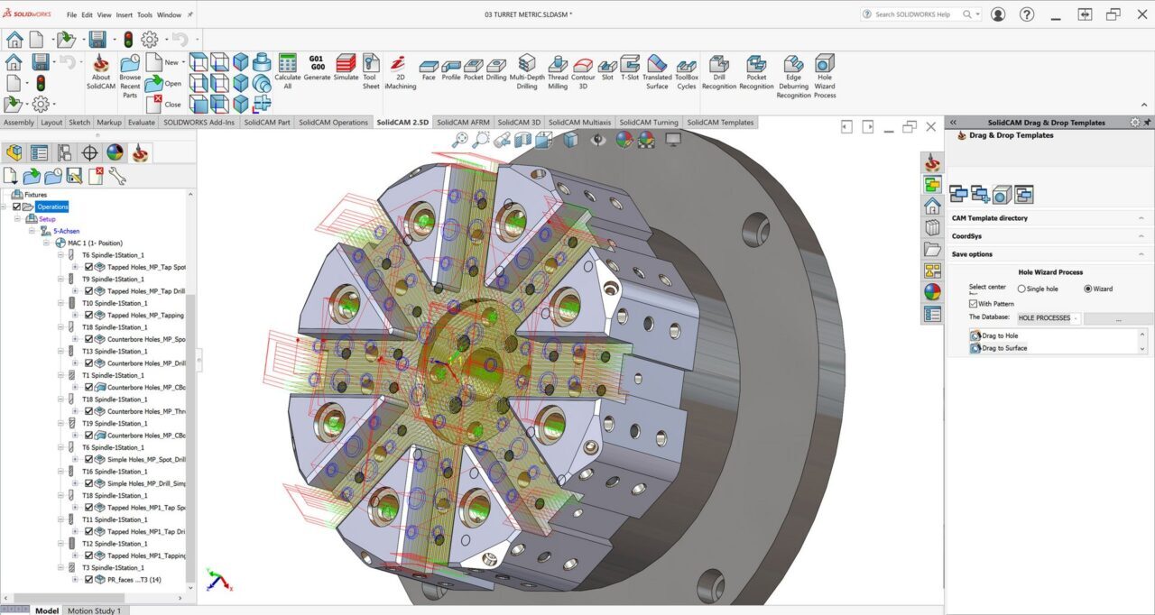 SolidCAM软件界面