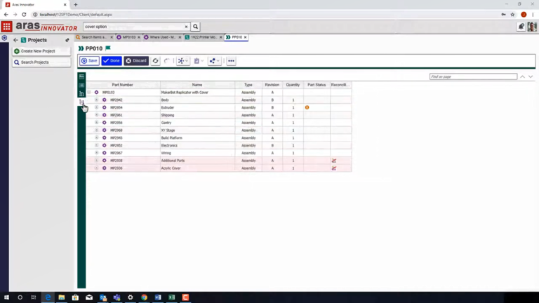 Aras Innovator PLM 操作界面 06