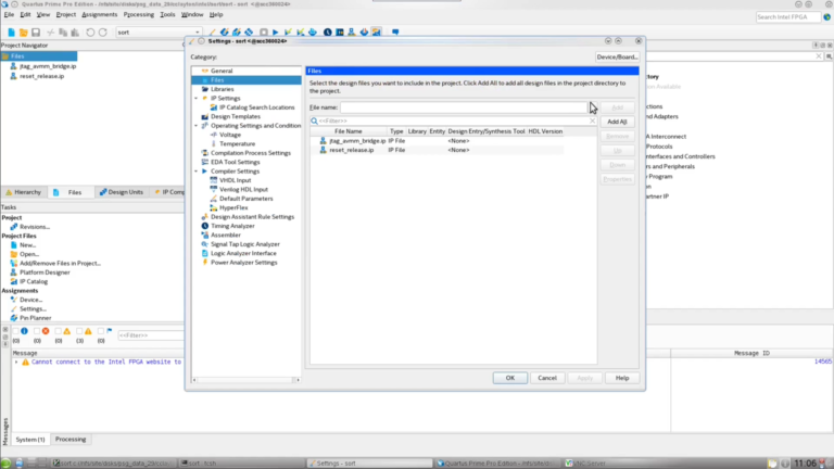 Quartus Prime 操作界面 02