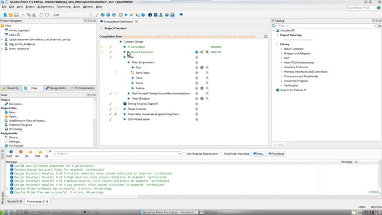 Quartus Prime 操作界面 06