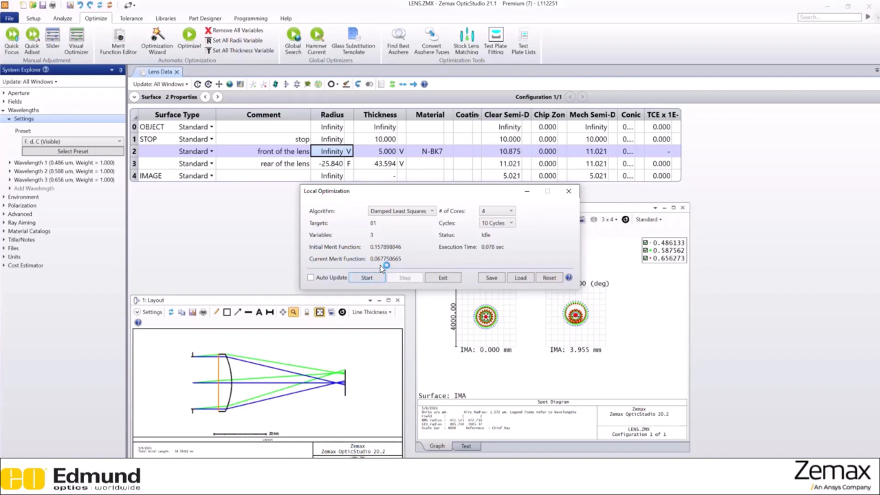 Ansys Zemax OpticStudio软件界面6