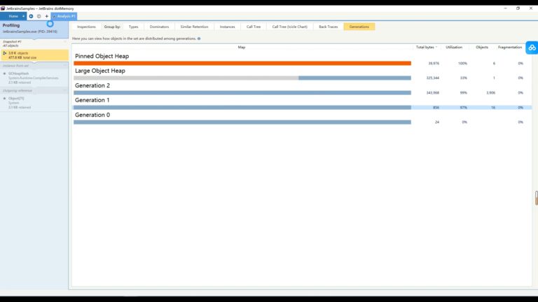 Jetbrains dotMemory软件界面6