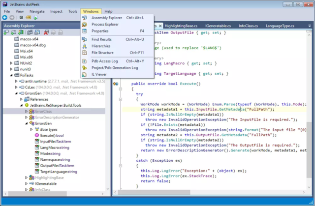 Jetbrains dotPeek：功能详解与业务价值概览