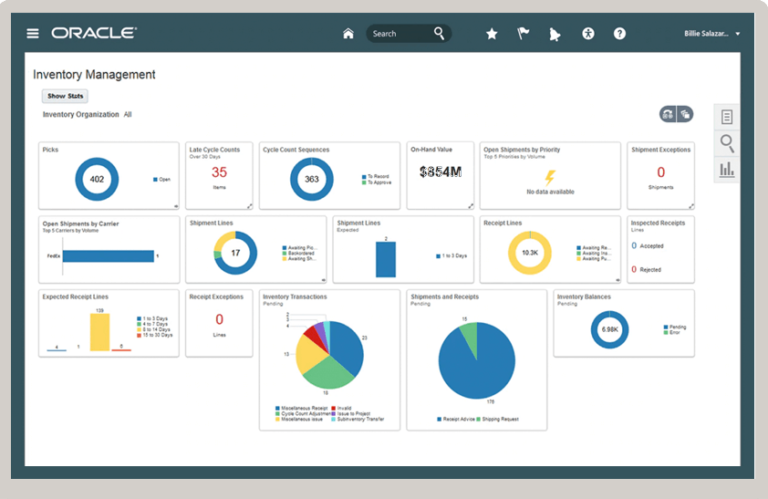 Oracle SCM 云软件界面2