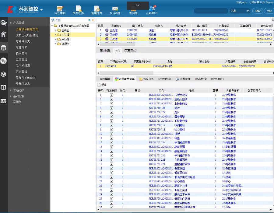 科润智能使用SIPM/PLM实现研发工程项目一体化管理