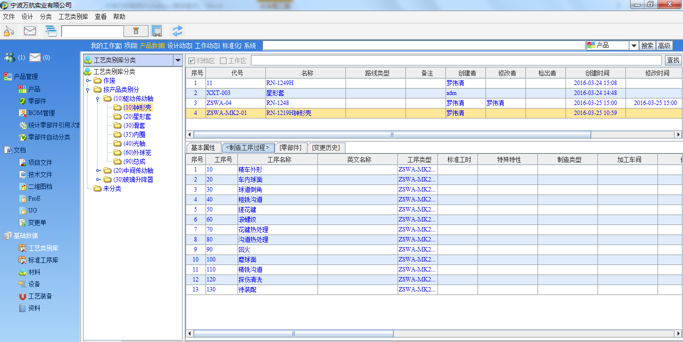 宁波万航通过SIPM/PLM项目建设实现业务流程优化提升,产品数据规范化