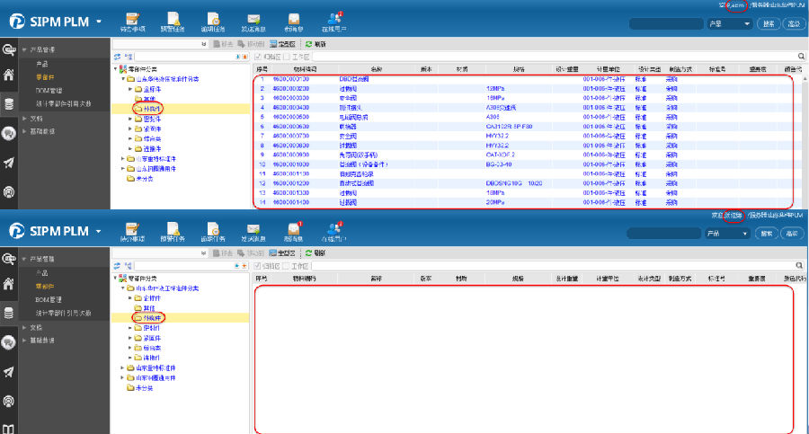 山工钢圈通过SIPM/PLM数据组织特性