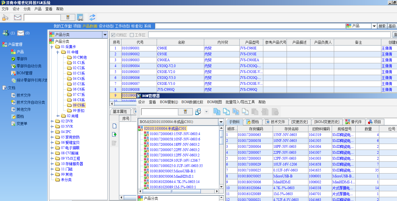 济南中维世纪科技有限公司通过SIPM/PLM实现IPD落地、全员绩效考核