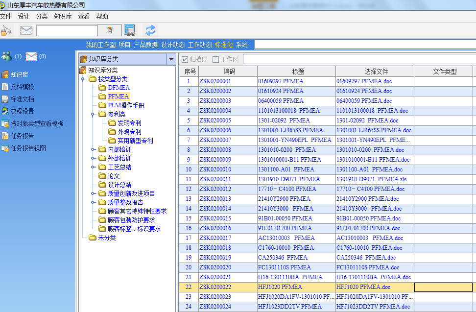 山东厚丰汽车散热器有限公司通过SIPM/PLM优化研发管理模式,规范产品数据