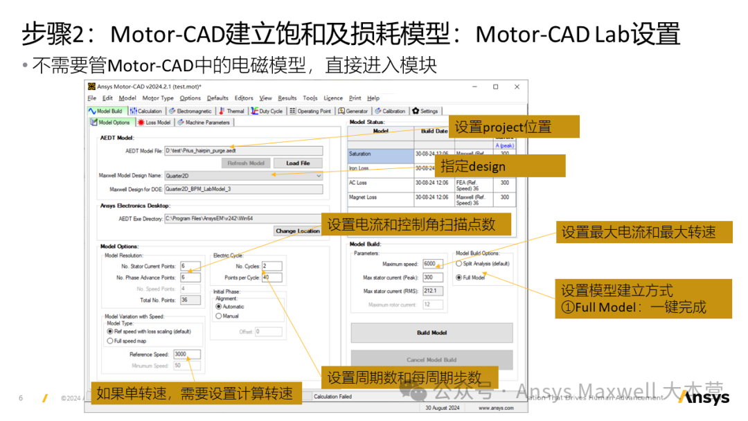 技术分享 | Ansys Motor-CAD调用Maxwell计算Map图、路谱性能以及外特性和损耗修正