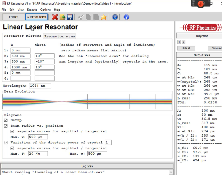 RP Resonator软件界面3
