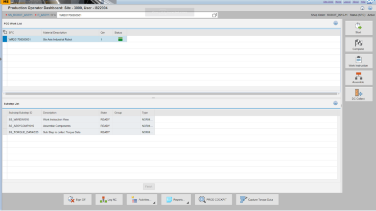 SAP Manufacturing Execution软件界面1