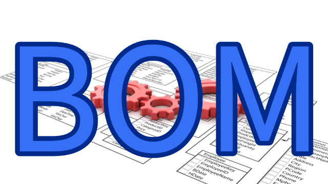 BOM的常见形式：单级展开BOM、多级展开BOM
