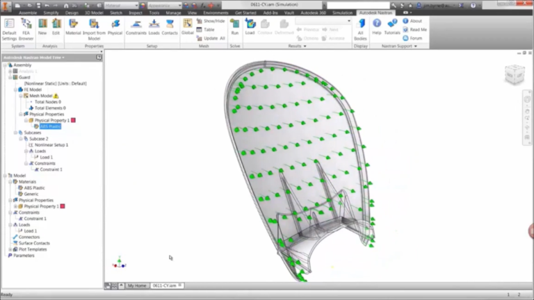 Autodesk Inventor Nastran 操作界面