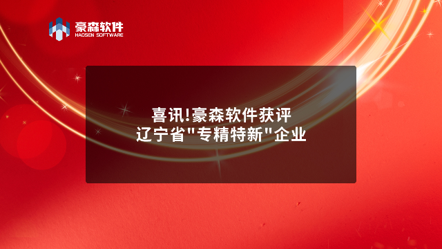 喜讯！豪森软件获评辽宁省”专精特新”企业