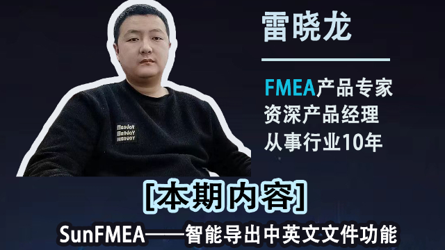 手动翻译FMEA到崩溃?!机密文件泄露损失上百万？！【本期内容】SunFMEA智能导出中英文文件+加密功能介绍